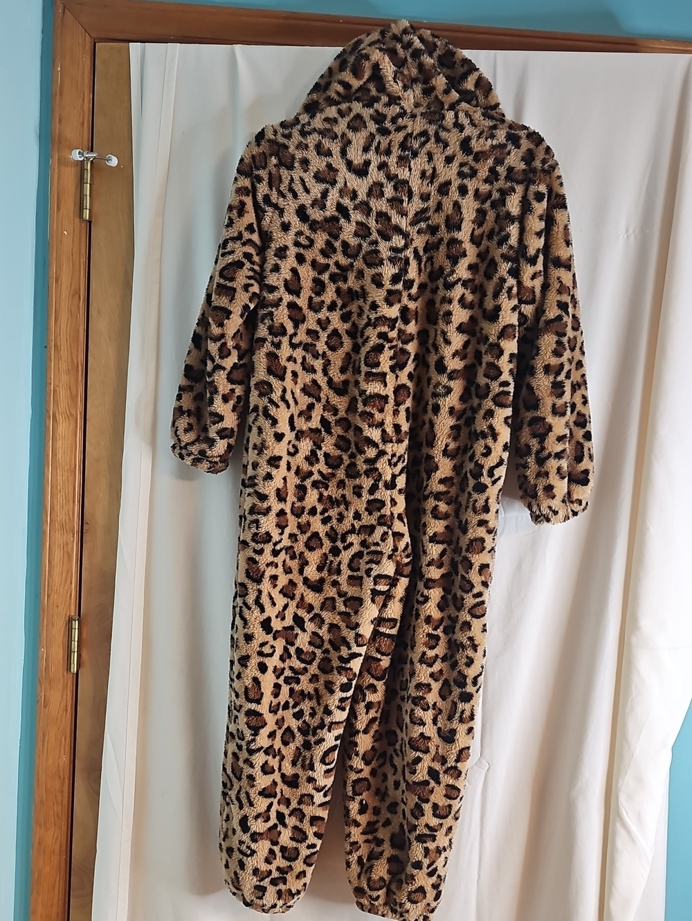 Kids Leopard Print Hooded Costume - Brown - Picture 5 of 7
